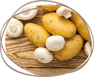 Картофель с грибами
